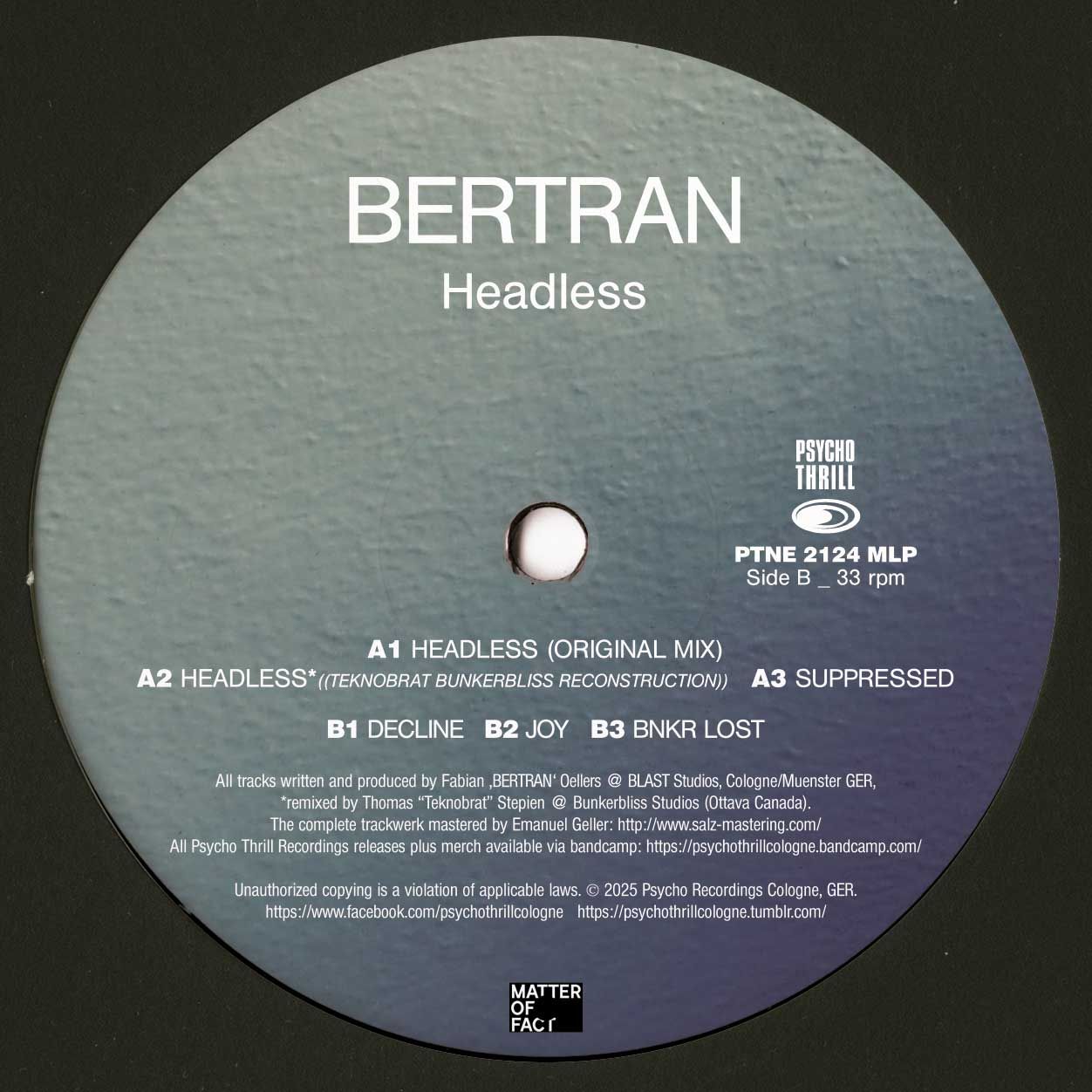 Bertran & Teknobrat — Headless (minilp)