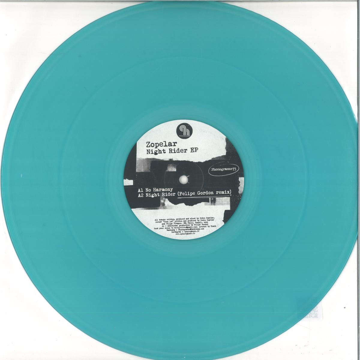 Zopelar — Night Rider EP (Incl.Felipe Gordon Remix)
