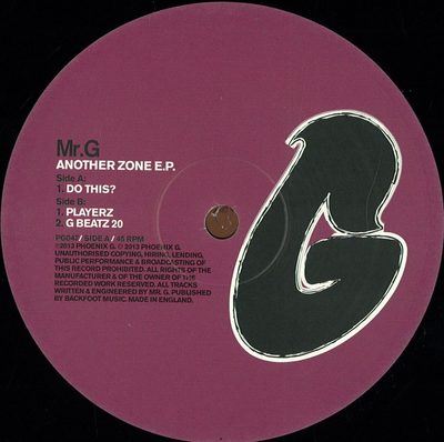 Mr. G — Another Zone EP, обложка
