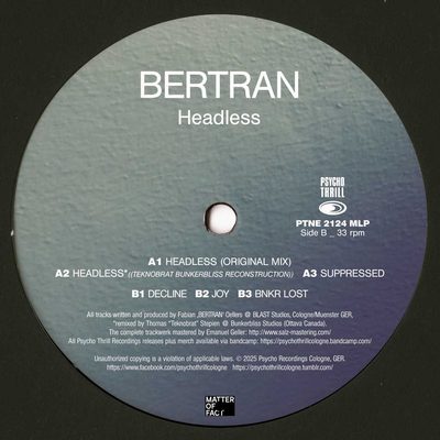 Bertran & Teknobrat — Headless (minilp), обложка